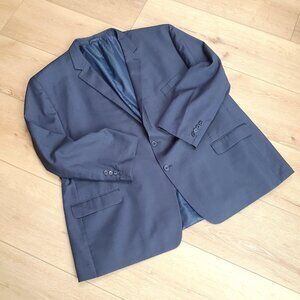MICHAEL STRAHAN COLLECTION Mens Blue Sport coat Suit Jacket Blazer 58 R 2-Button